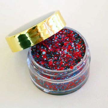 Paillettes pour le visage aux couleurs de l'école