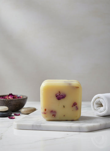 Lotion Bar with Rose Petals - Skincare Lab