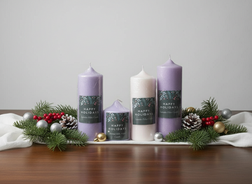 Beeswax Pillar Candle Set – 3pcs - Skincare Lab