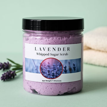 Gommage exfoliant relaxant au sucre et à la lavande