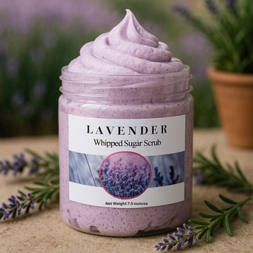 Gommage exfoliant relaxant au sucre et à la lavande