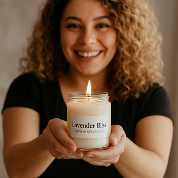 Lavender Bliss Artisan Soy Candle - Skincare Lab