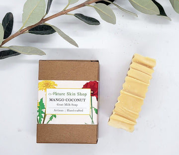 Savon à la mangue et à la noix de coco, savon au lait de chèvre