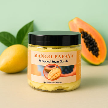 Gommage au sucre exotique mangue et papaye