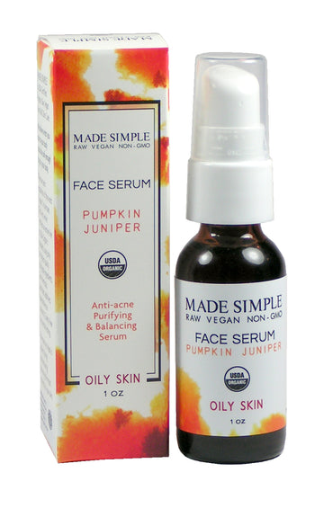 Sérum visage au potiron et au genièvre pour peau grasse
