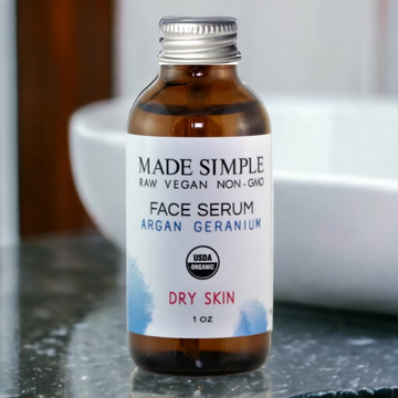 Argan Geranium Face Serum for Dry Skin