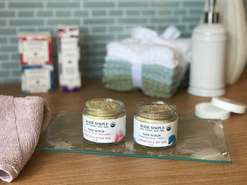 Milk Thistle Rosemary Face Scrub for Sensitive/Mature Skin - Skincare Lab