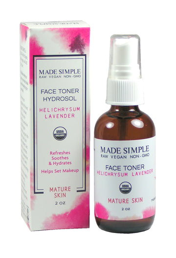 Tonique visage à l'immortelle et à la lavande pour peaux matures