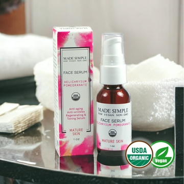 Helichrysum Pomegranate Face Serum for Mature Skin - Skincare Lab