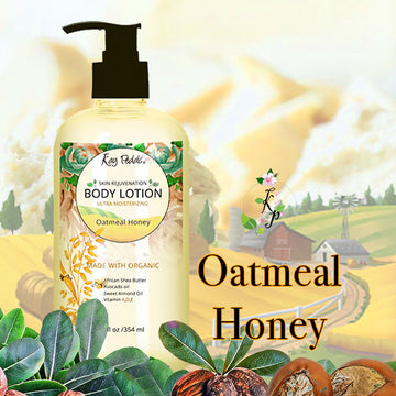Oatmeal and Honey Natural Organic Body Lotion - Skincare Lab