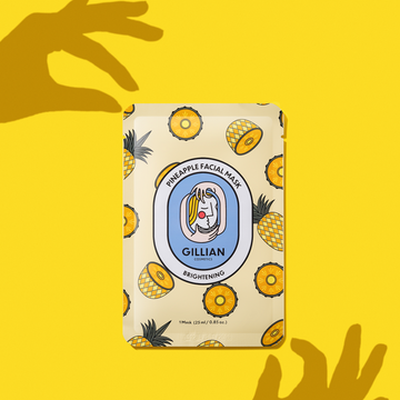 Masque en tissu à l'ananas (éclaircissant) Gillian Cosmetics