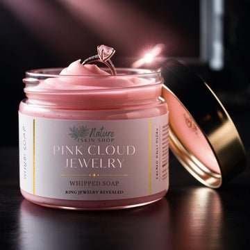 Pink Cloud Jewelry Whipped Soap, RING REVEAL inside! - Skincare Lab
