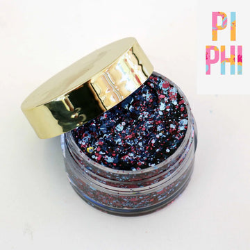 Paillettes pour le visage aux couleurs de l'école