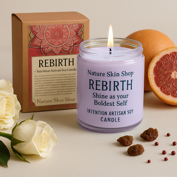 Bougie artisanale au soja intention Renaissance
