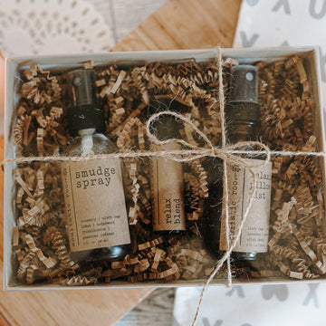 Smudge Spray, Pillow Spray & Relax Roller Gift Set
