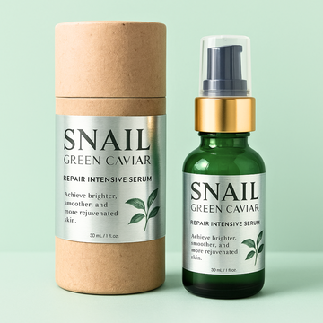 Sérum lissant à l'escargot et au caviar vert