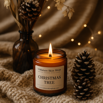 Christmas Tree Wood Wick Soy Candle - Skincare Lab